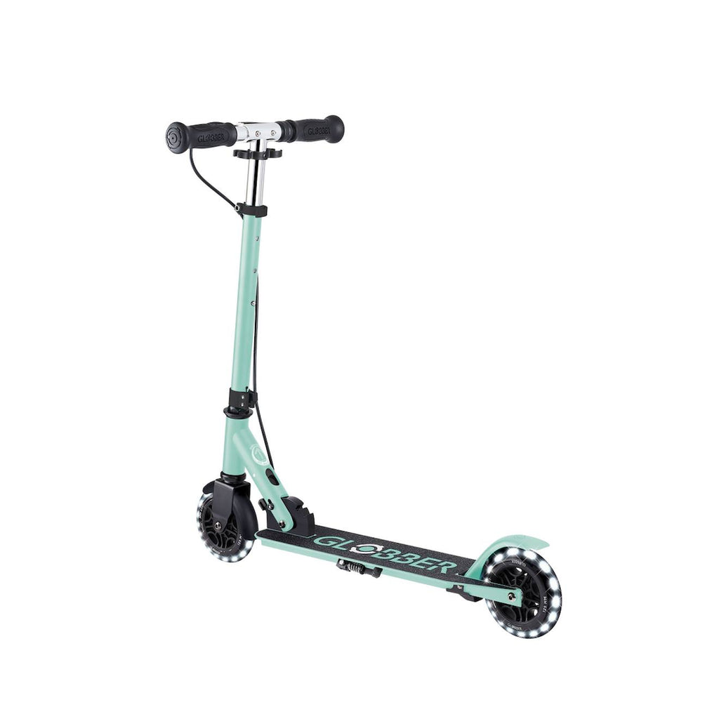 Trottinette 2 roues flow element junior lights, dès 4 ans vert menthe