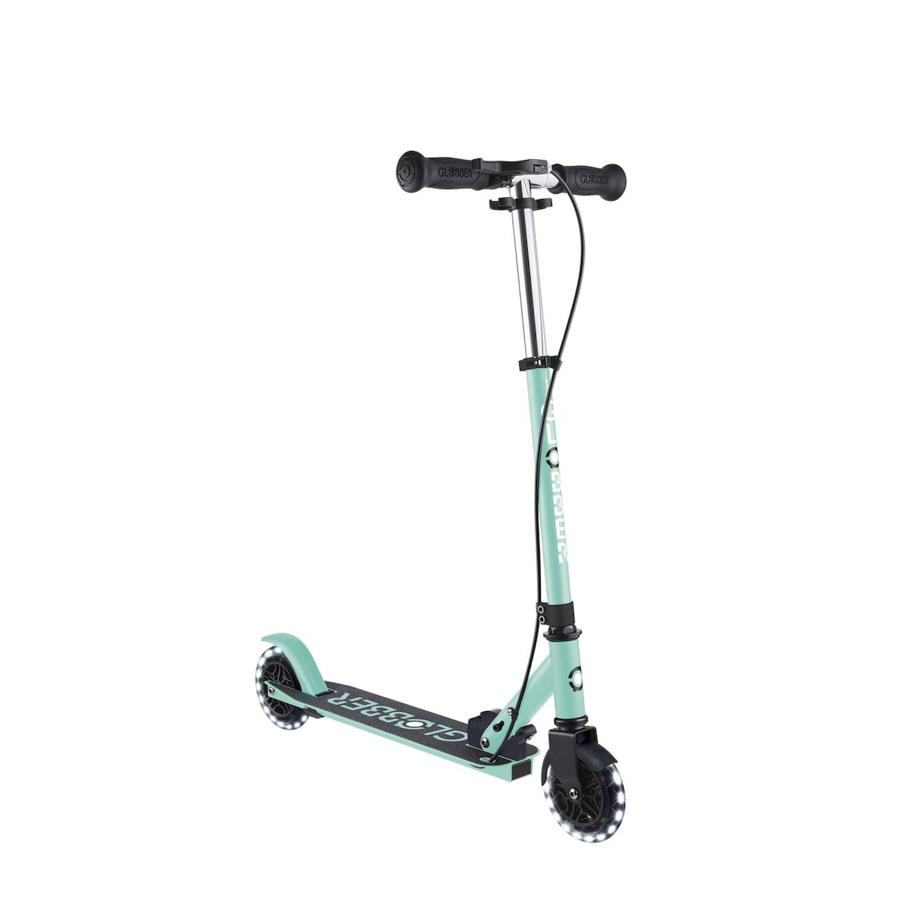 Trottinette 2 roues flow element junior lights, dès 4 ans vert menthe