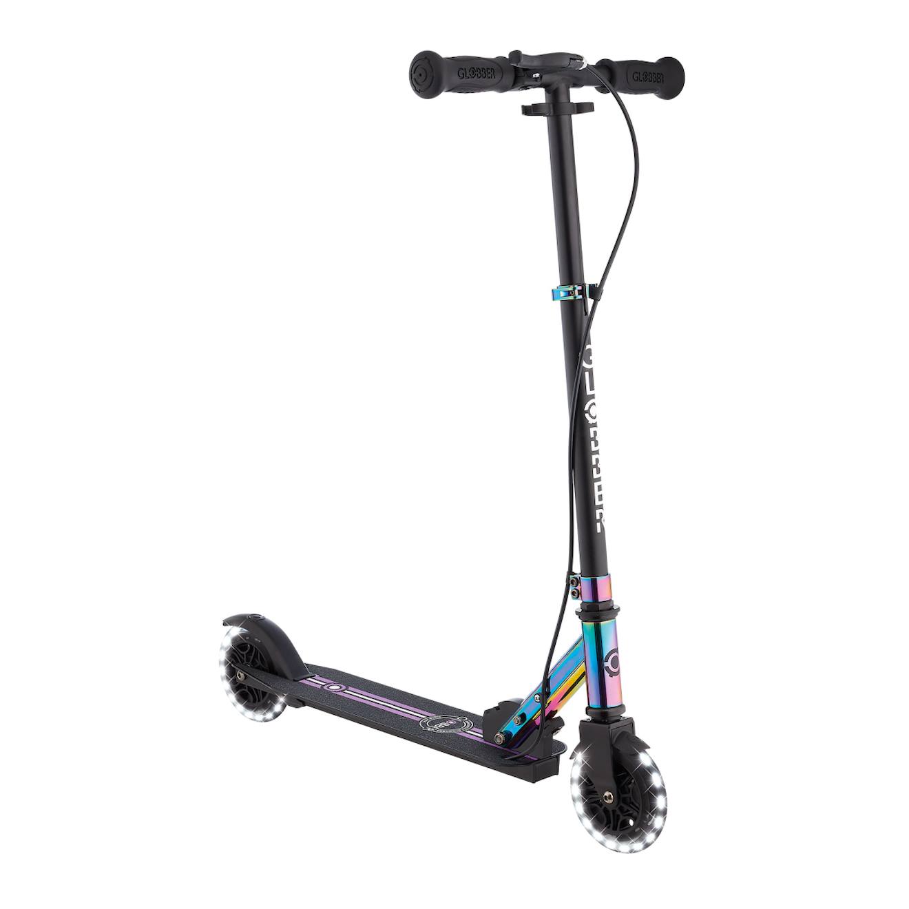Trottinette 2 roues flow element junior lights, dès 4 ans néochrome