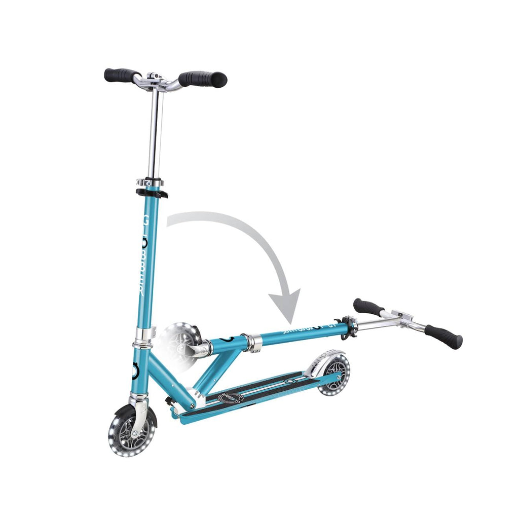 Trottinette 2 roues flow element lights bleu aqua