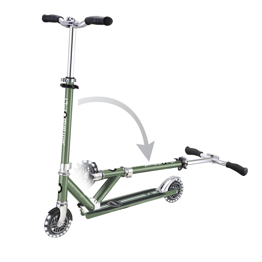 Trottinette 2 roues flow element lights vert olive
