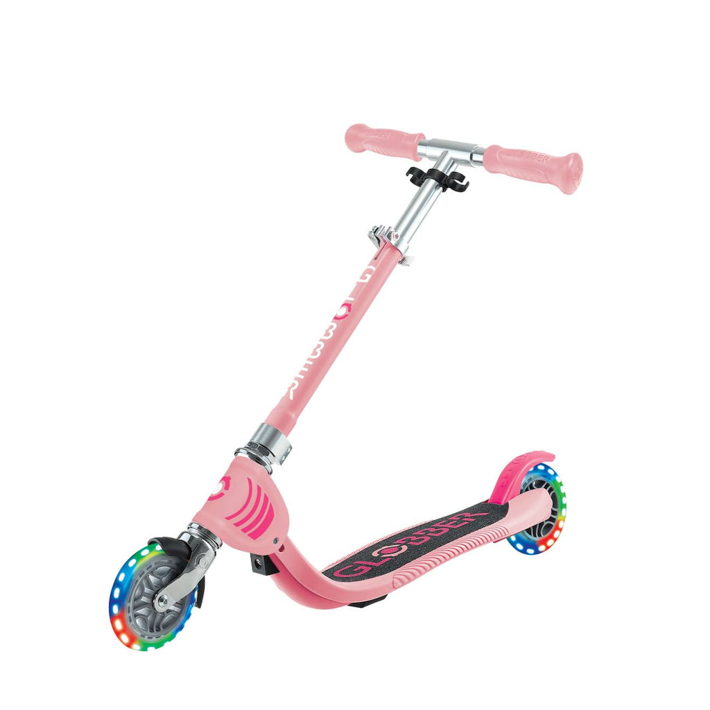 Trottinette 2 roues flow foldable junior lights rose pastel