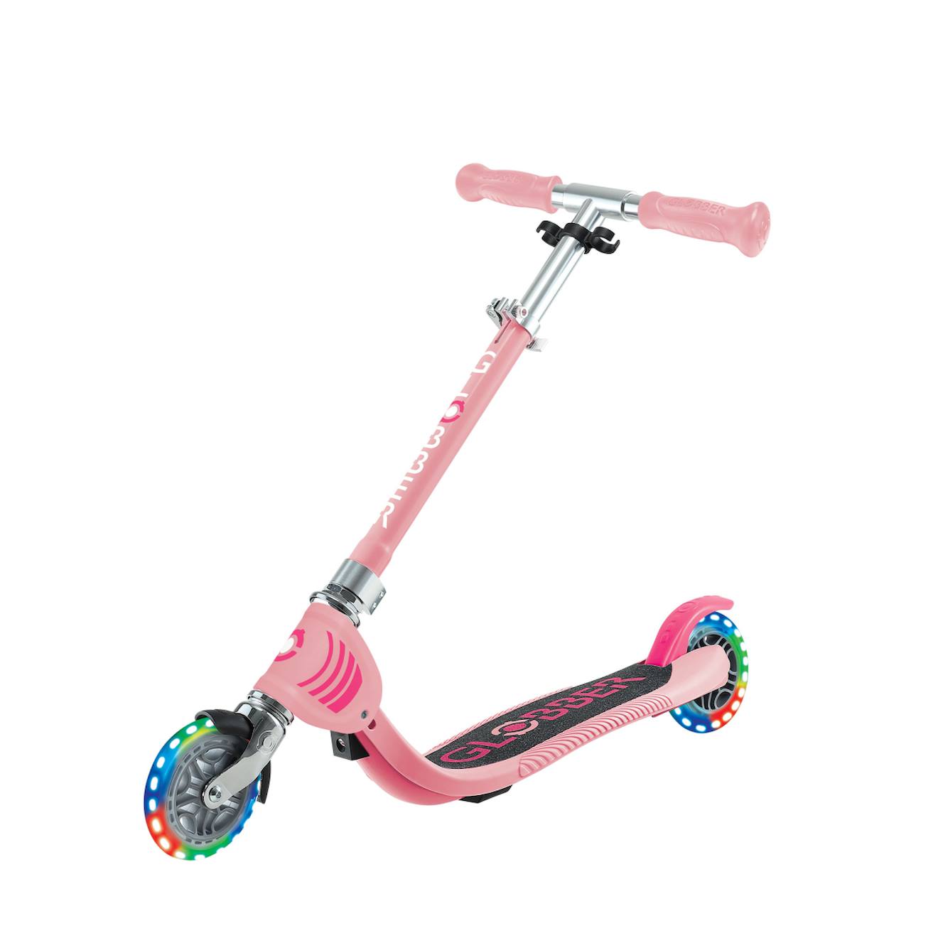 Trottinette 2 roues flow foldable junior lights rose pastel