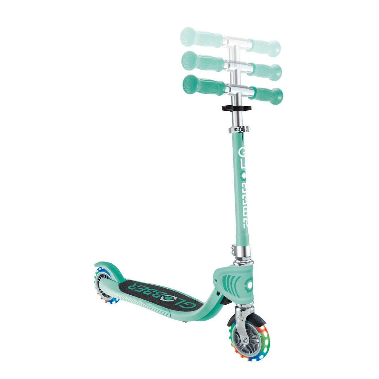 Trottinette 2 roues flow foldable junior lights vert menthe