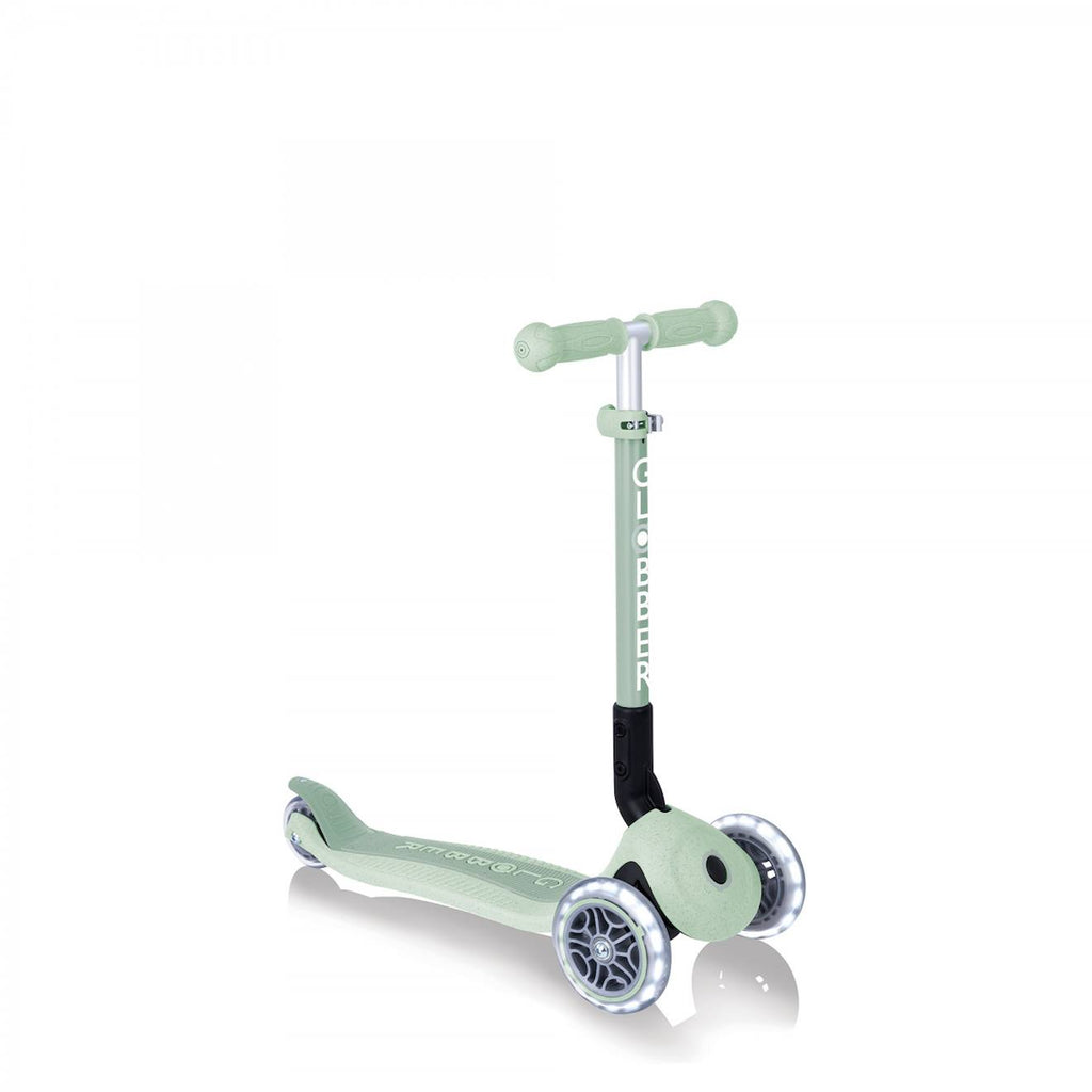 Trottinette 3 roues junior foldable lights ecologic vert pistache