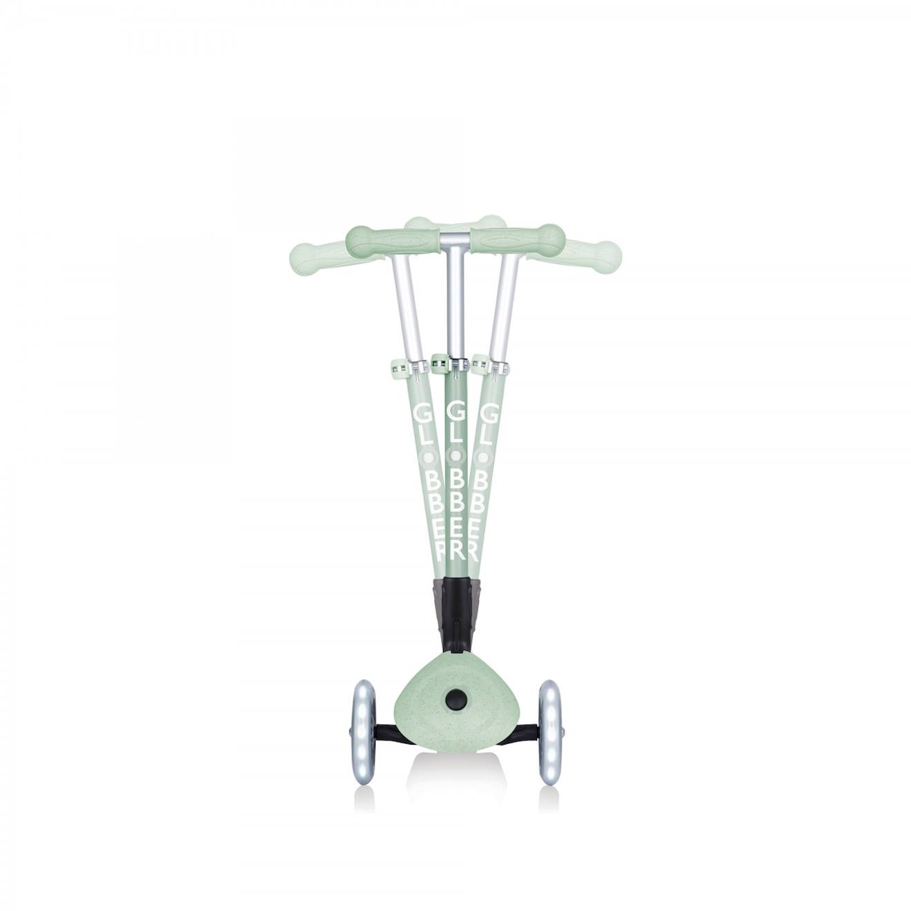 Trottinette 3 roues junior foldable lights ecologic vert pistache