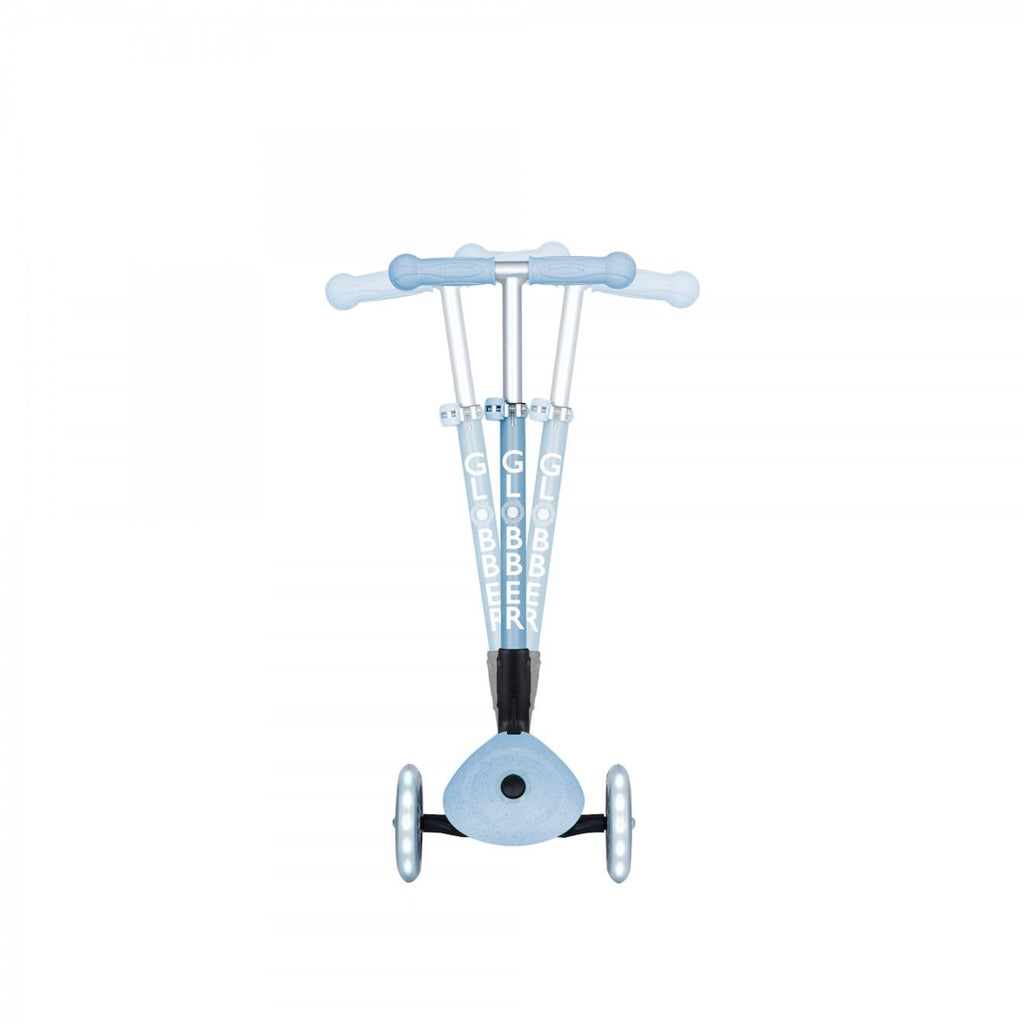 Trottinette 3 roues junior foldable lights ecologic bleu ciel
