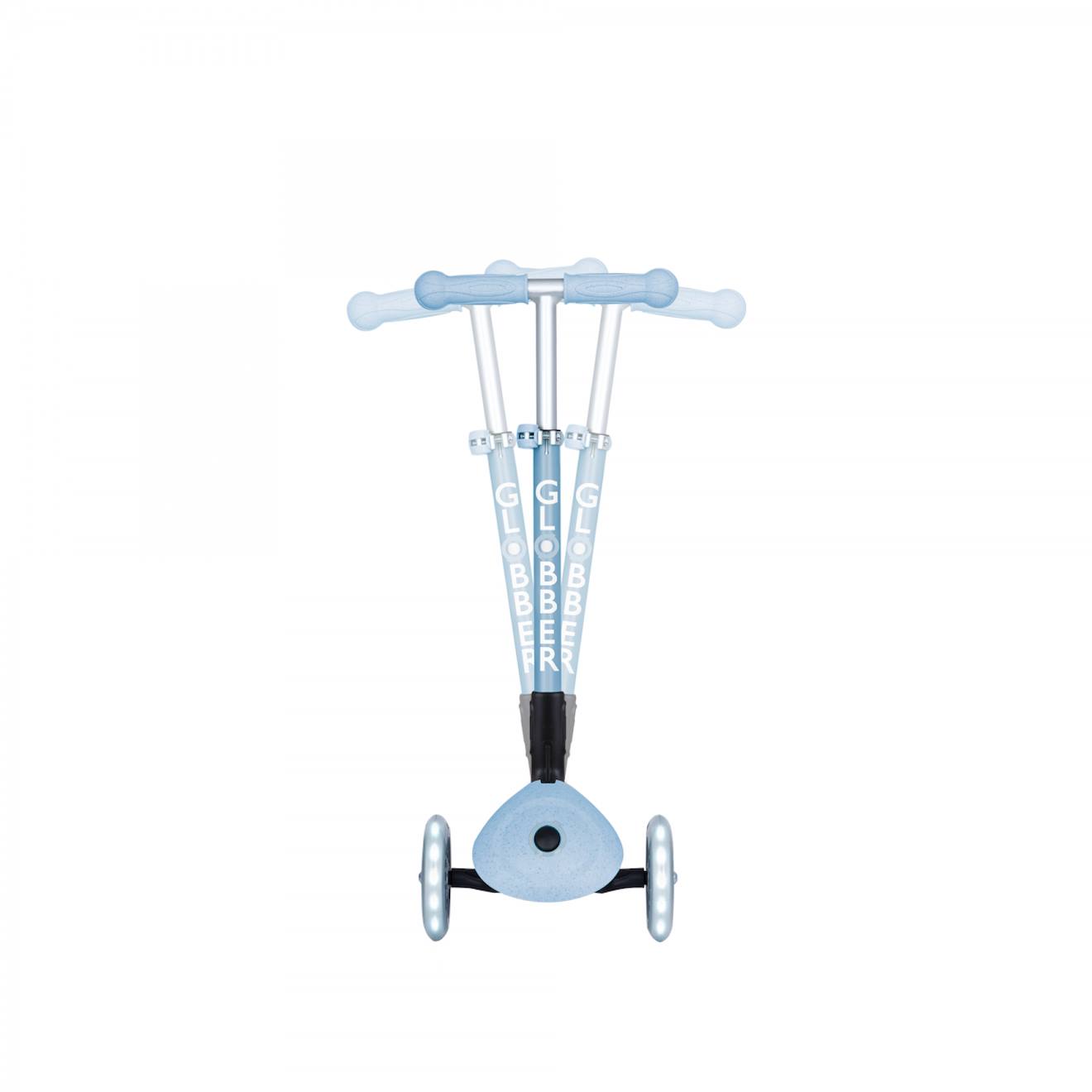 Trottinette 3 roues junior foldable lights ecologic bleu ciel