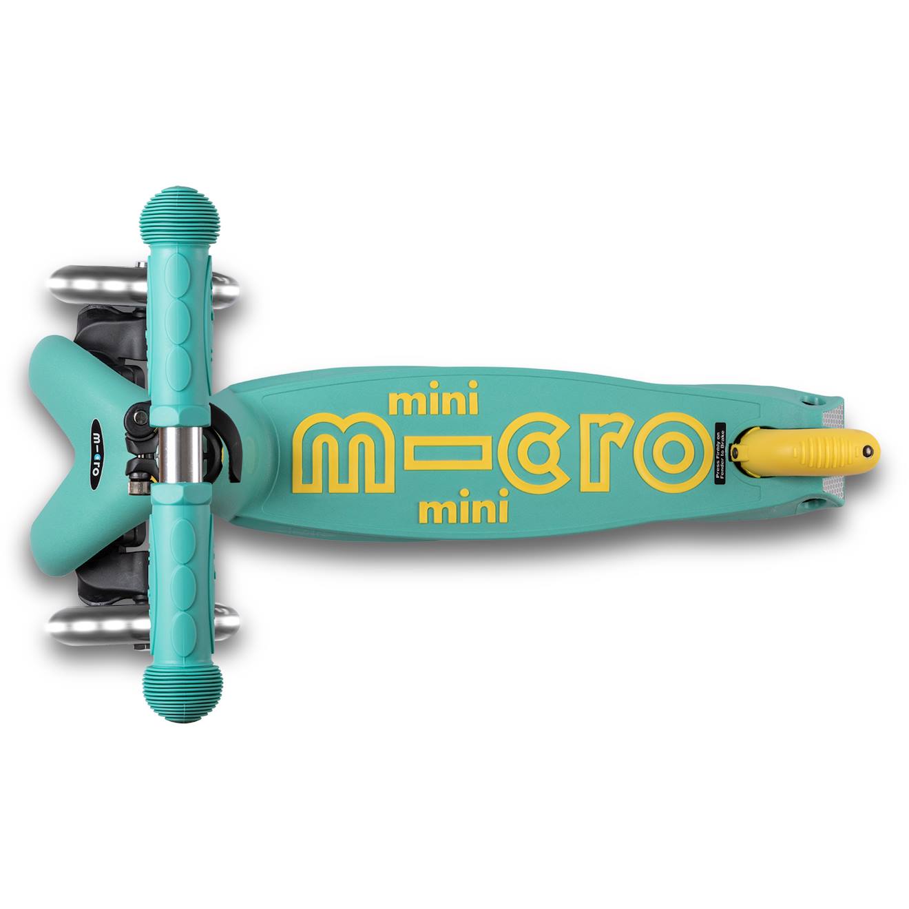 Trottinette 3 roues mini micro deluxe LED vert menthe