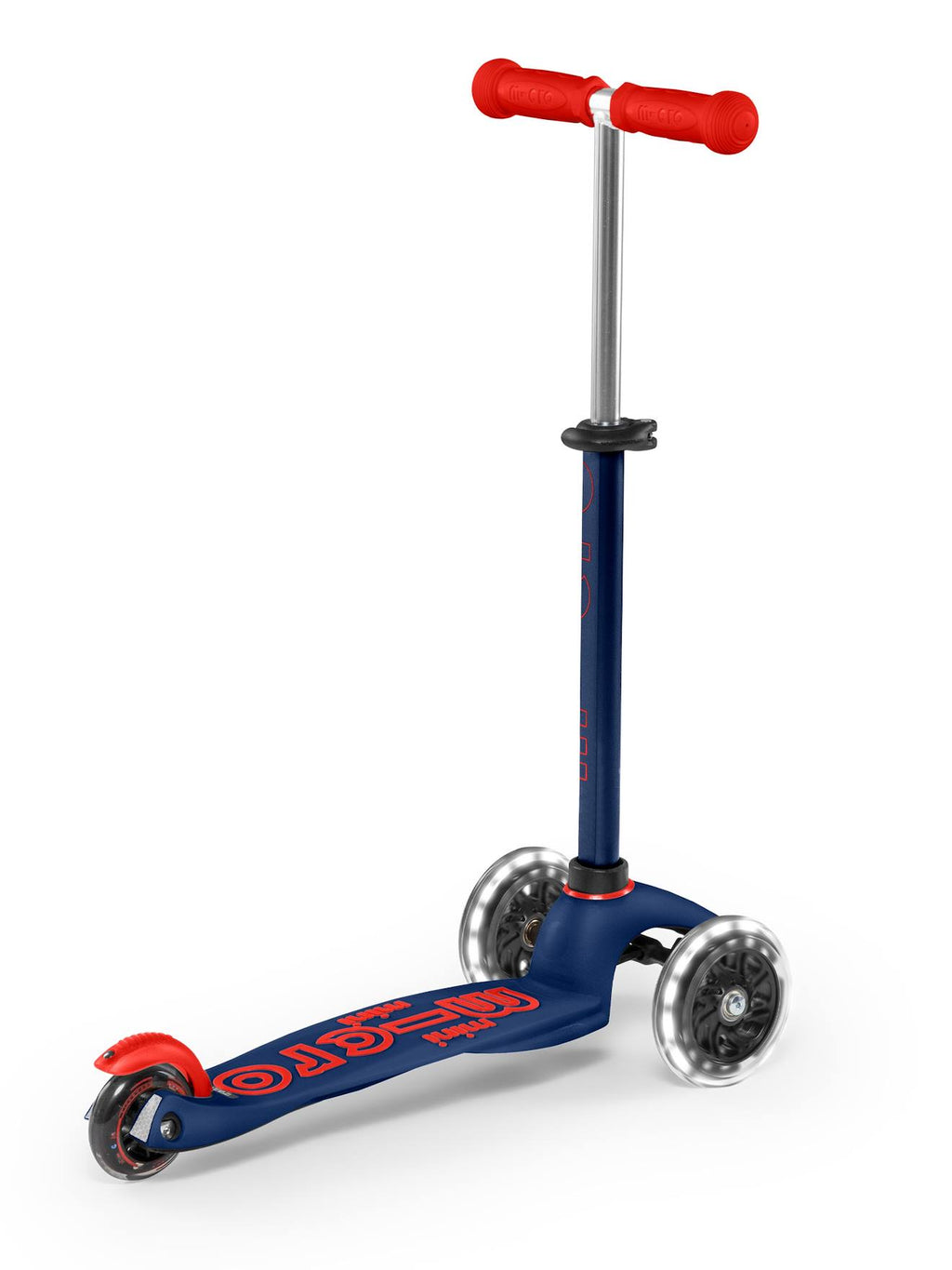Trottinette 3 roues mini micro deluxe LED bleu nuit