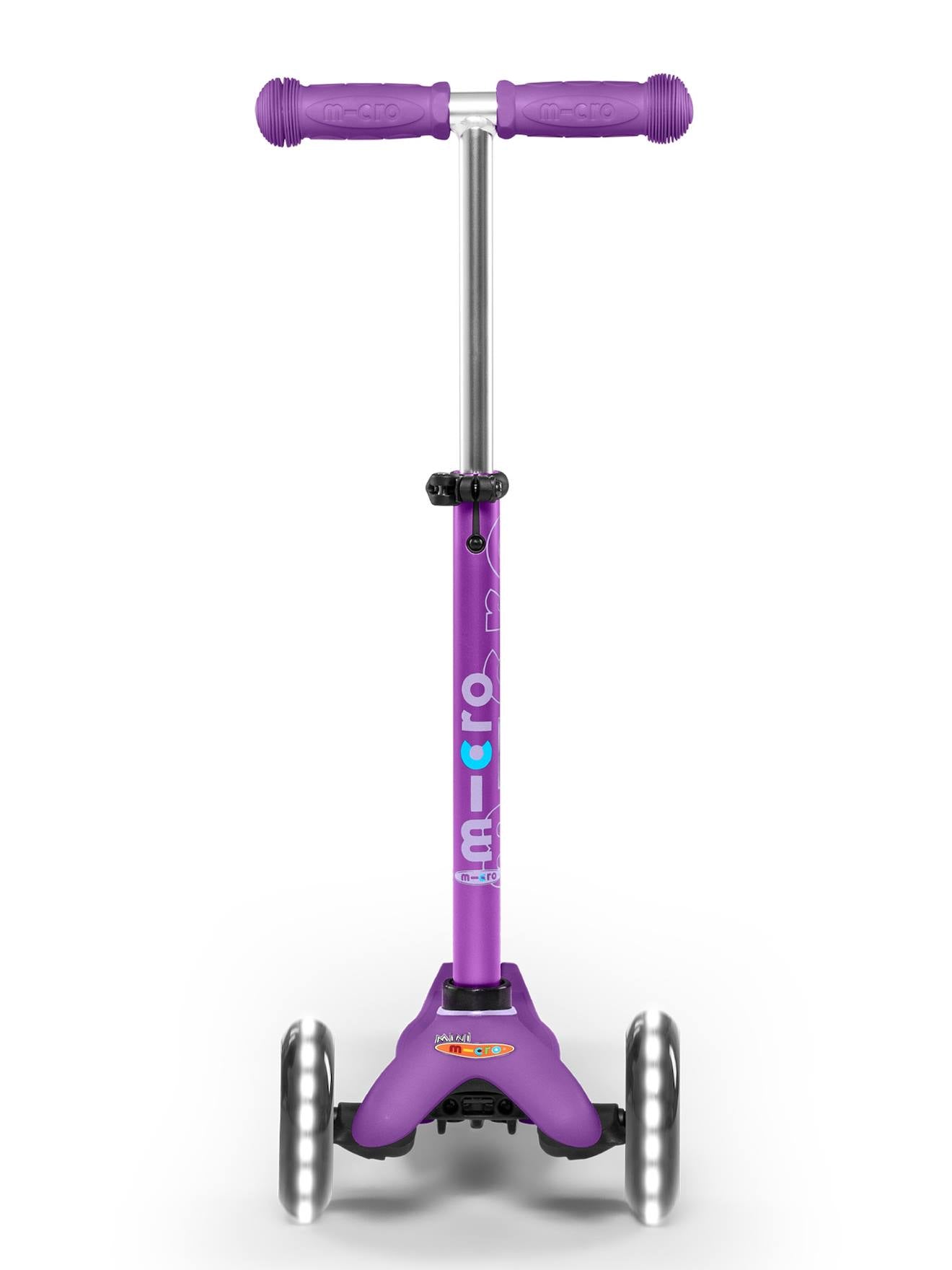 Trottinette 3 roues mini micro deluxe LED violet