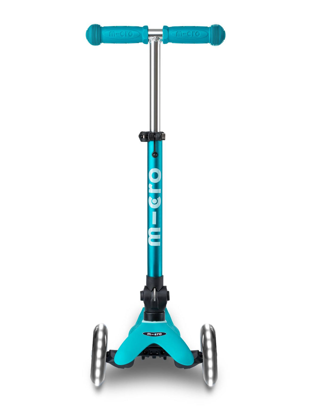 Trottinette 3 roues mini micro deluxe pliable LED aqua