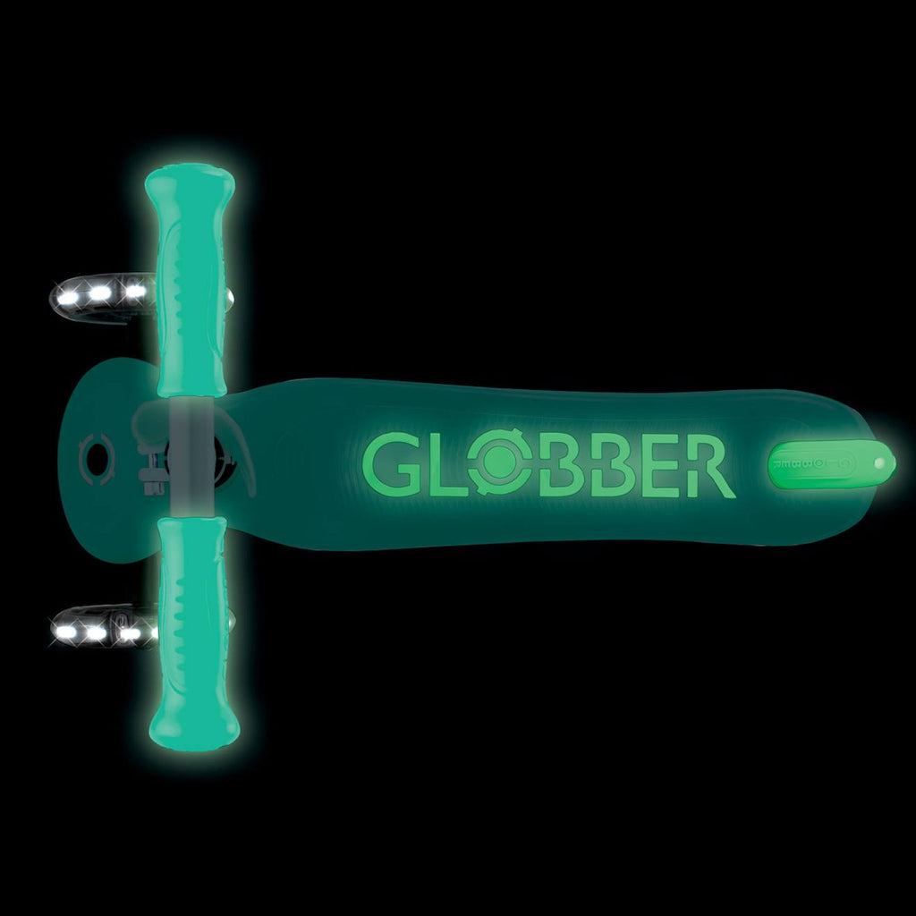 Trottinette 3 roues primo plus glow lights vert menthe