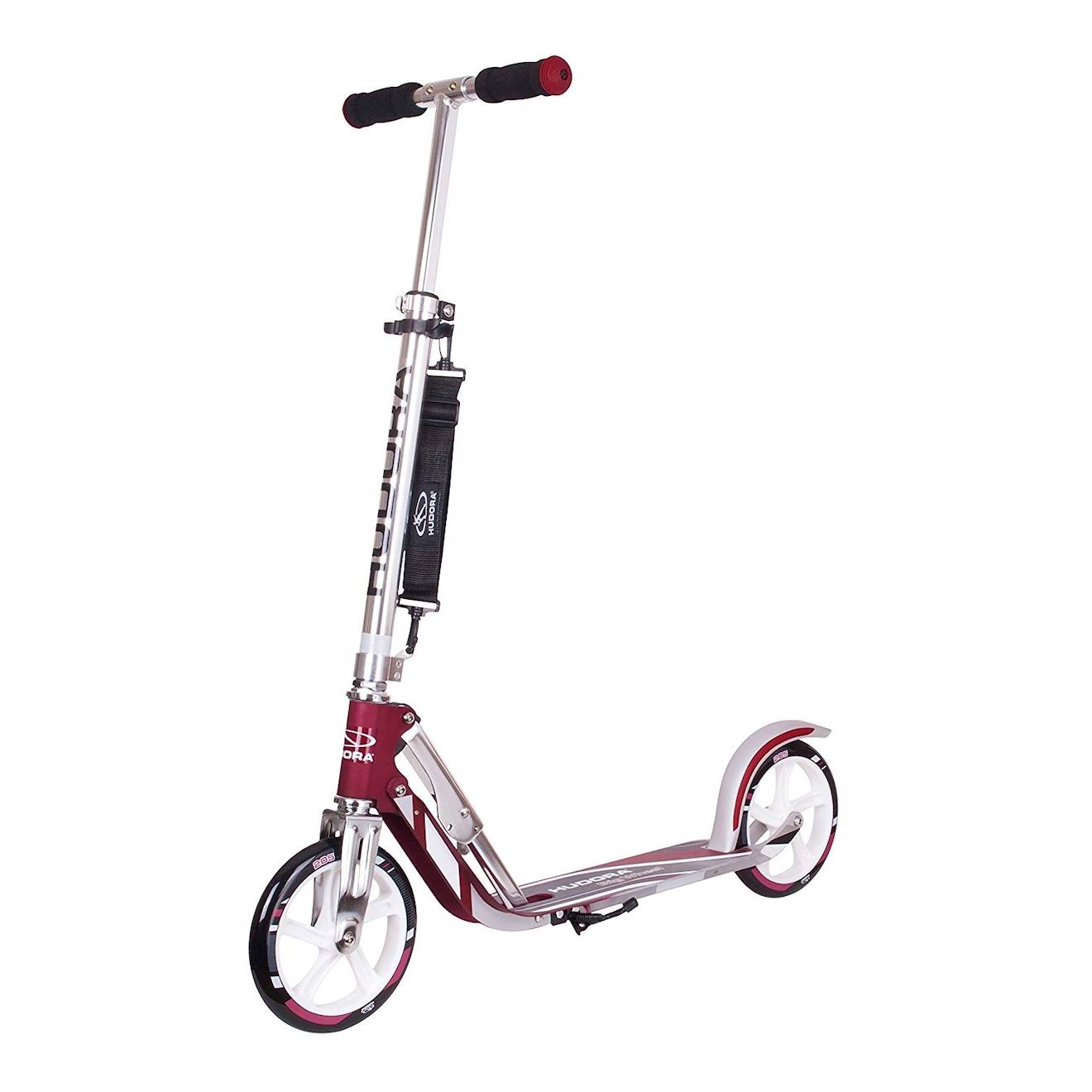 Trottinette aluminium big wheel 205 magenta / argent argent et rouge