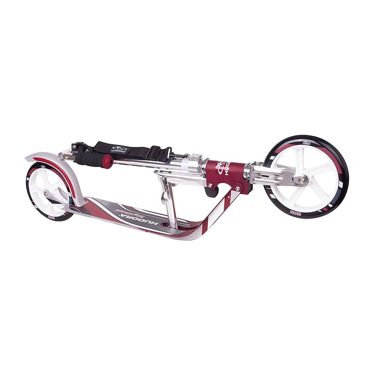 Trottinette aluminium big wheel 205 magenta / argent argent et rouge