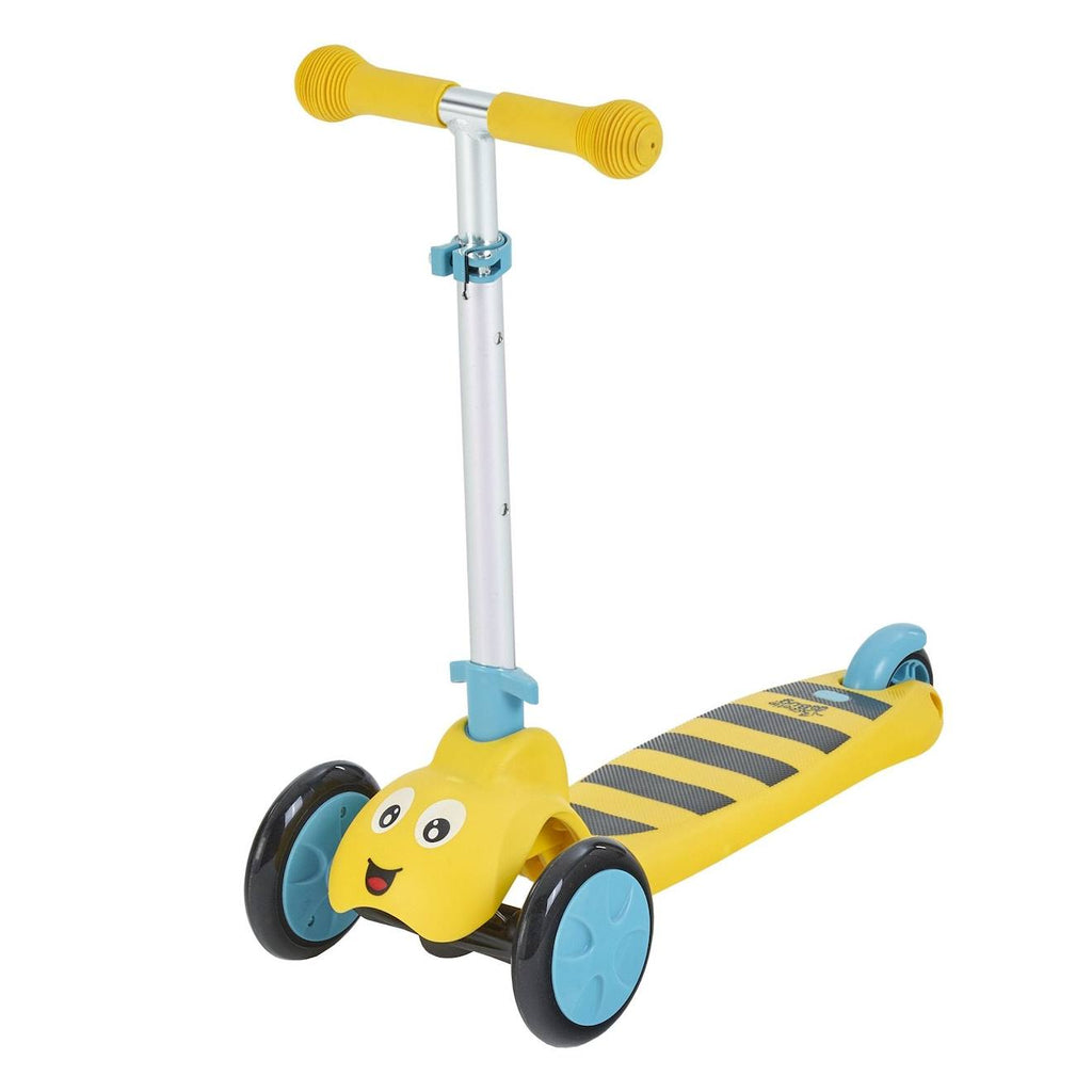 Trottinette enfant 3 roues scootie bug bumble métal noir - jaune