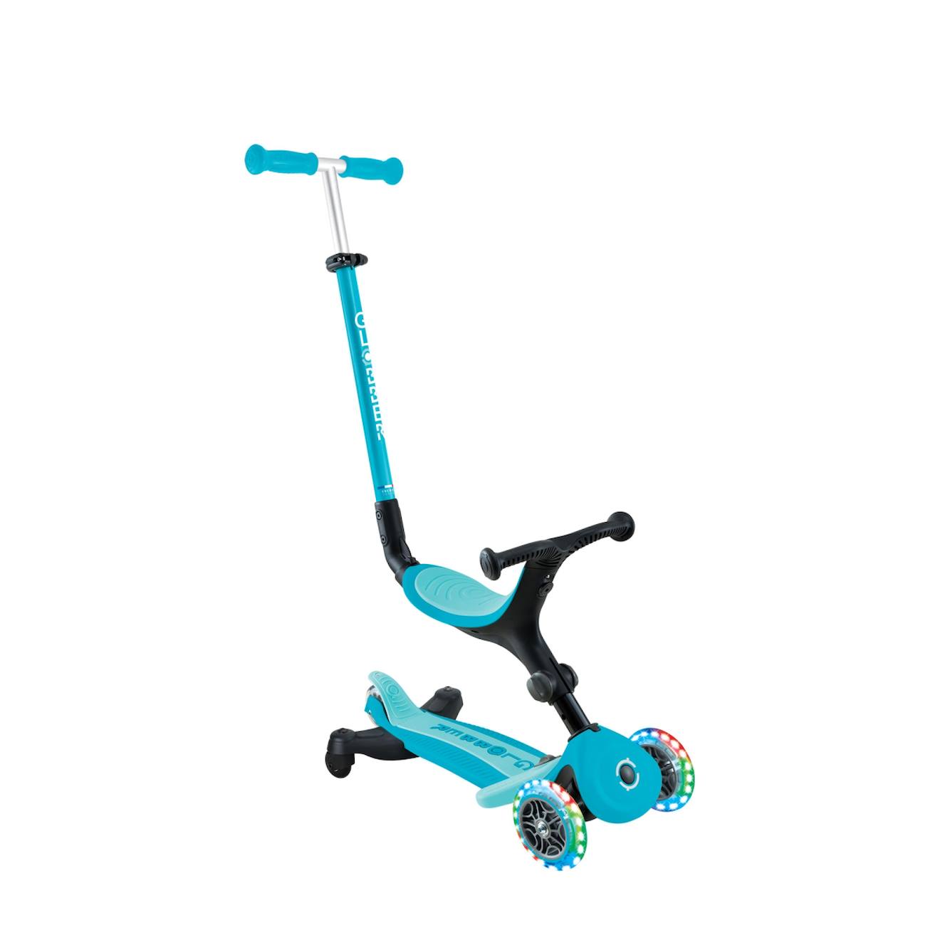 Trottinette évolutive Go-up active lights 360 bleu aqua
