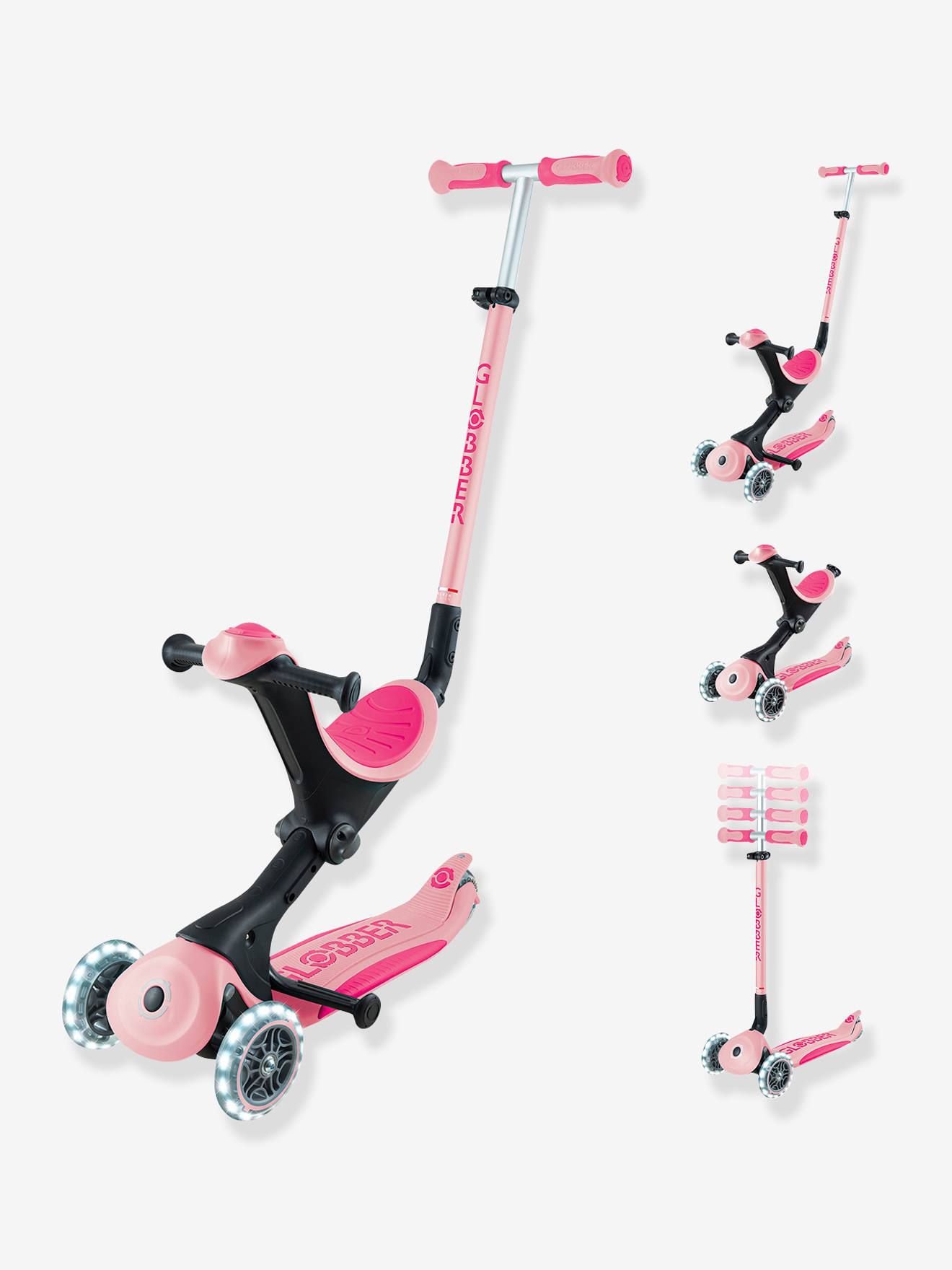 Trottinette évolutive Go up deluxe light - rose poudré