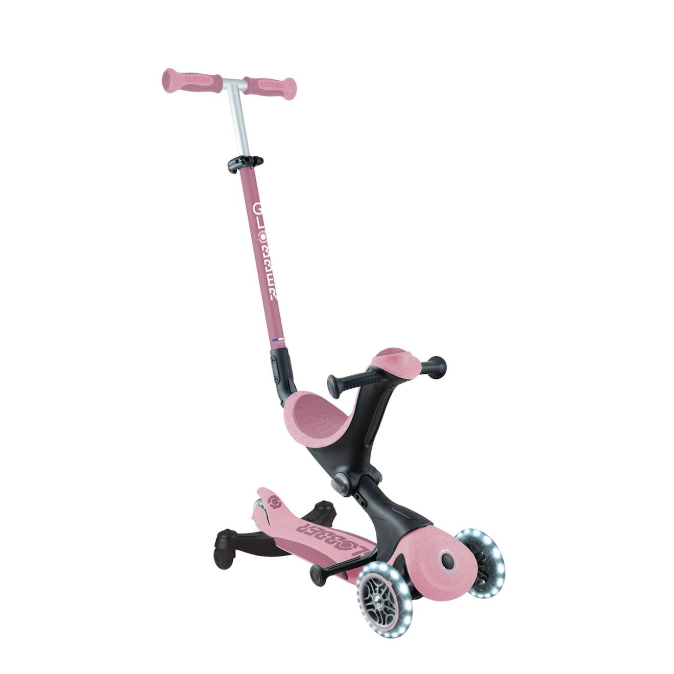 Trottinette évolutive Go-up deluxe lights eco 360 rose berry