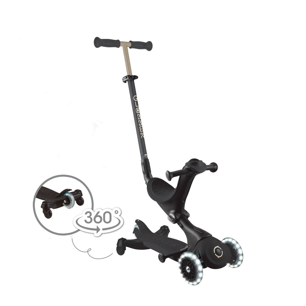 Trottinette évolutive Go•up deluxe lights 360 noir