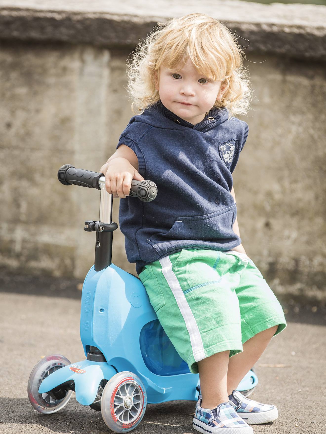 Trottinette évolutive mini 2go deluxe bleu