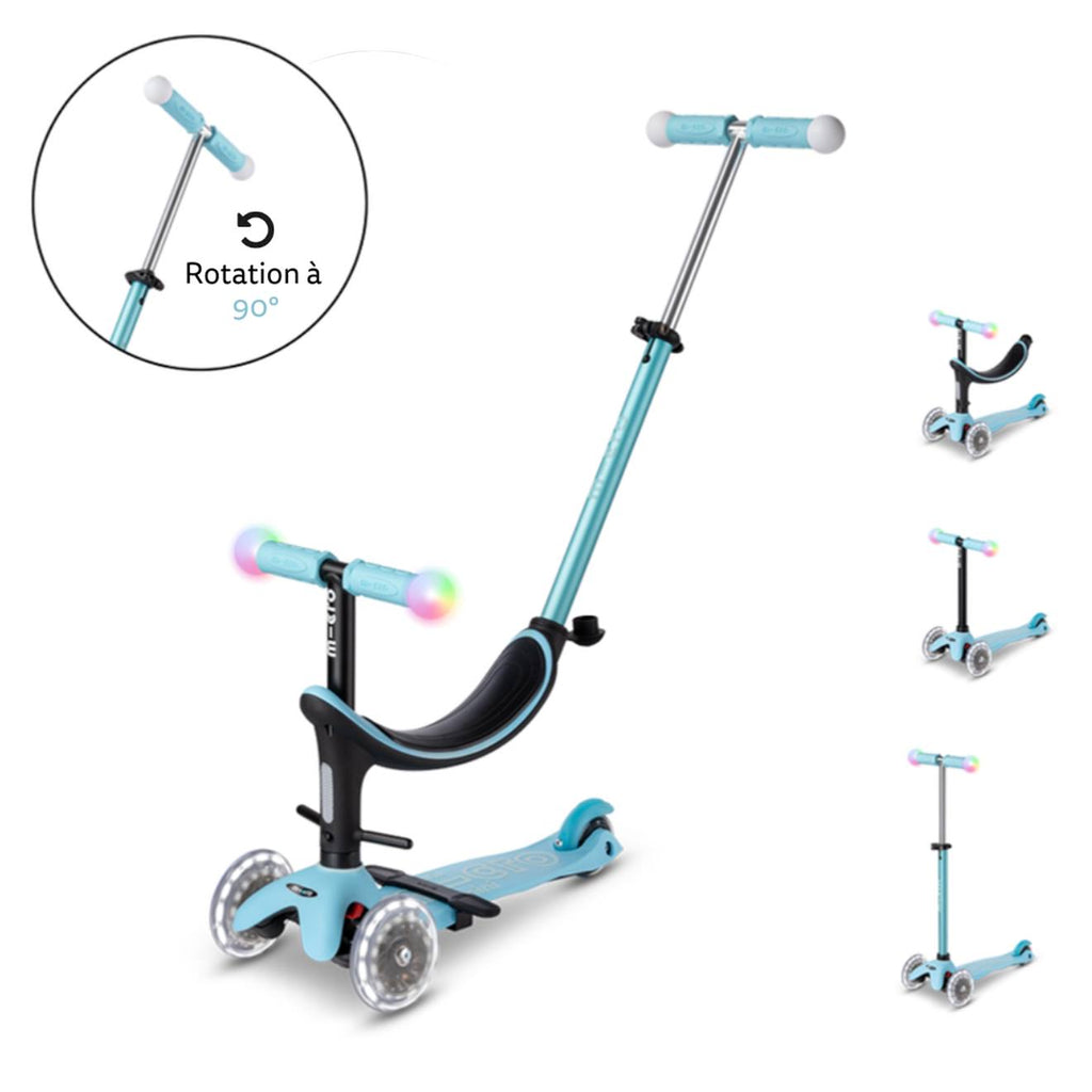 Trottinette évolutive mini micro 3en1 révolution magic bleu océan