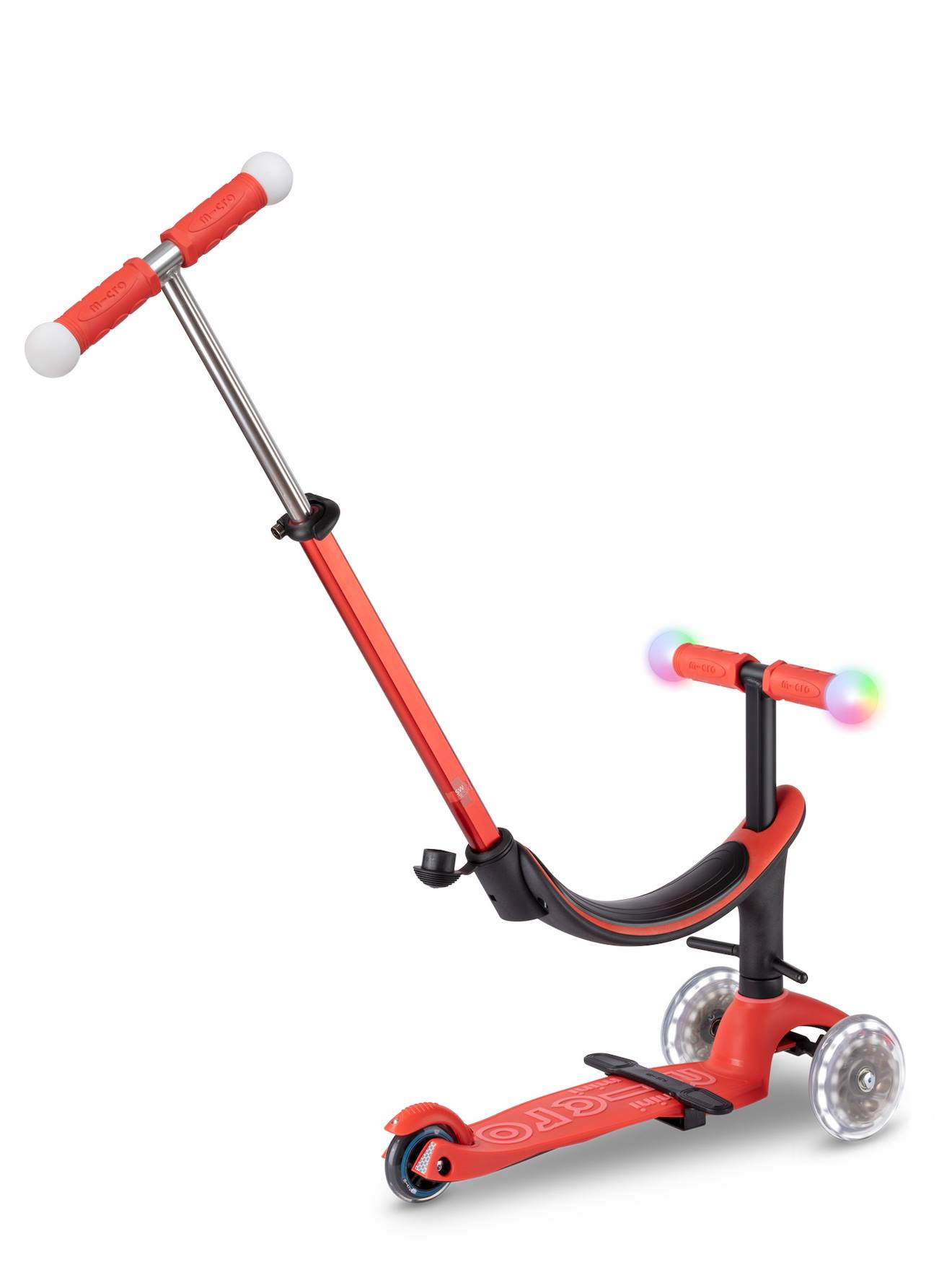 Trottinette évolutive mini micro 3en1 révolution magic rouge