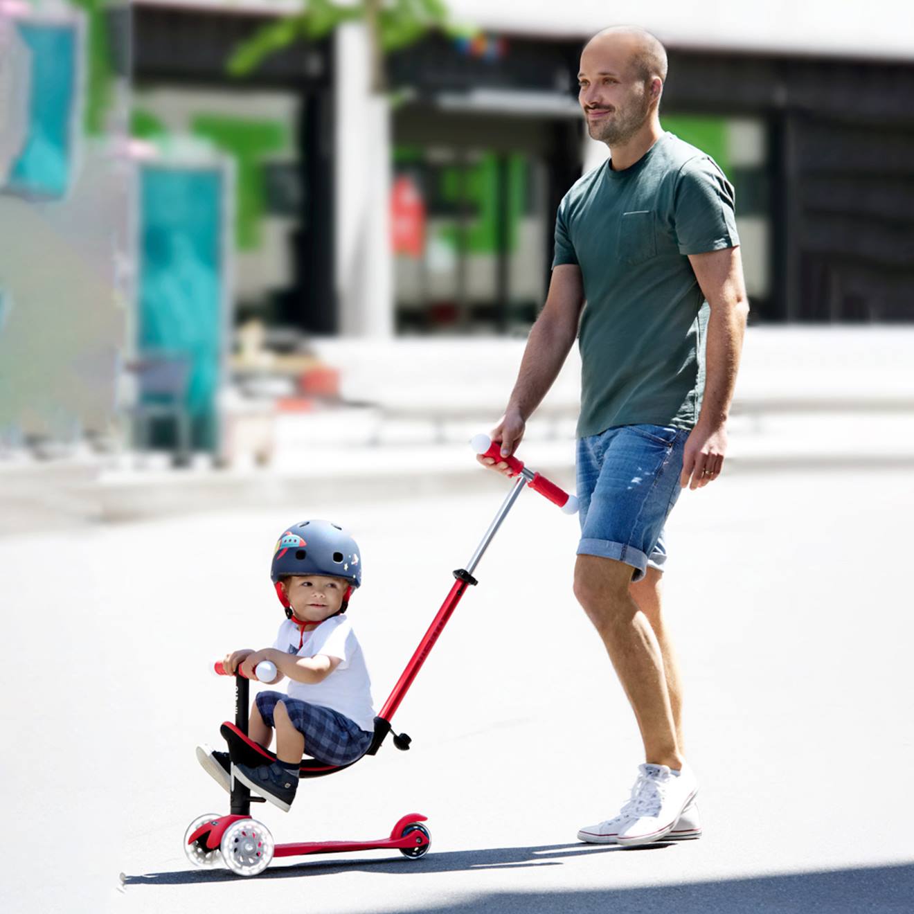 Trottinette évolutive mini micro 3en1 révolution magic rouge