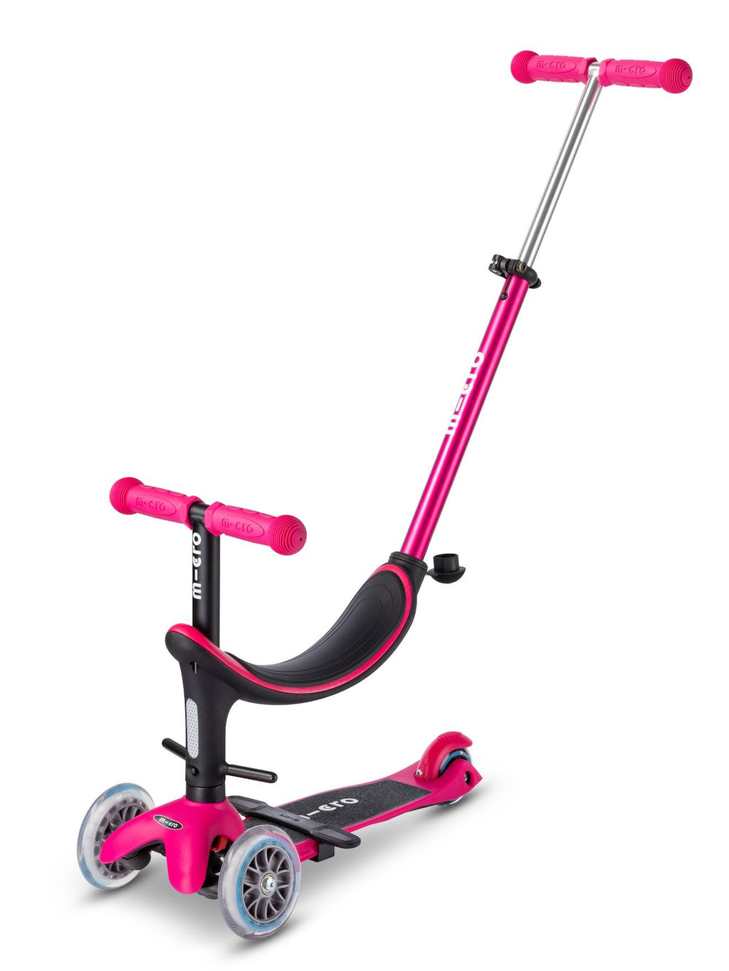 Trottinette évolutive mini micro 3en1 révolution rose framboise