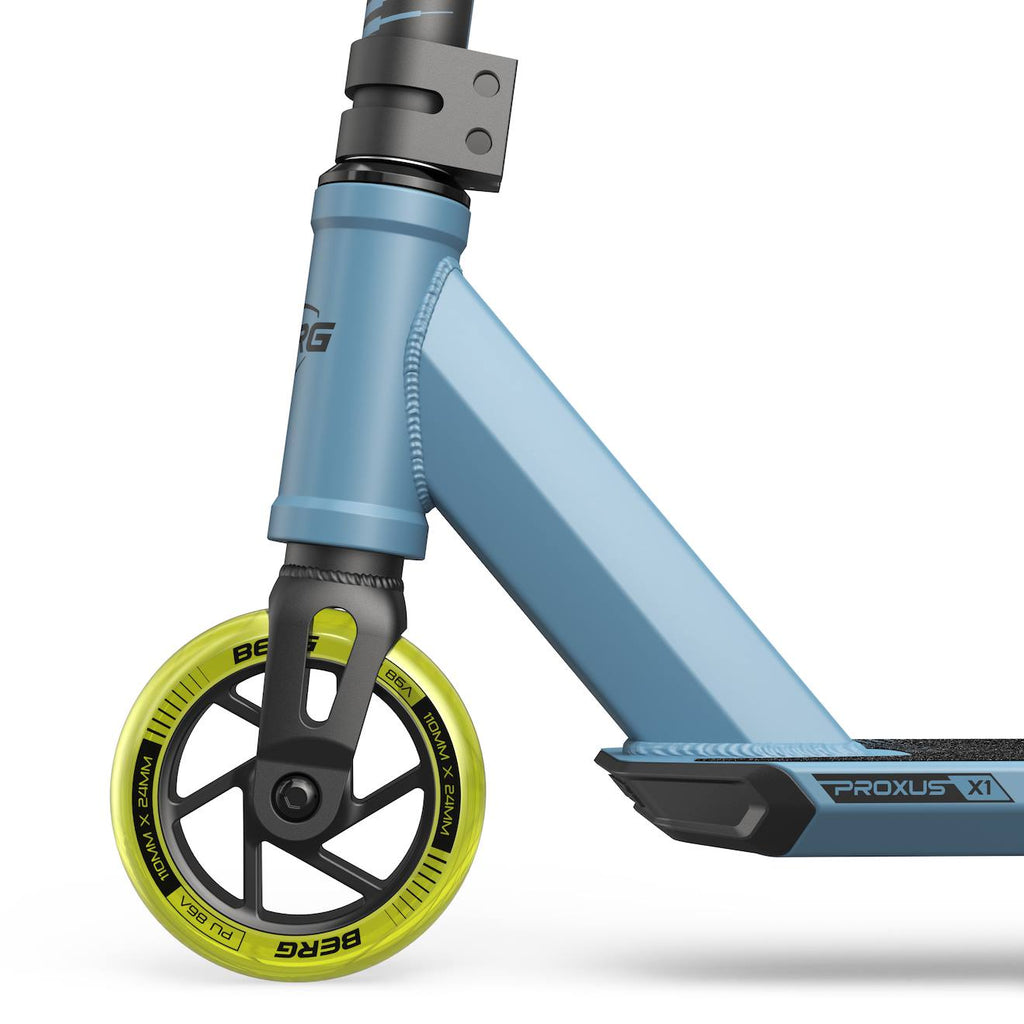 Trottinette freestyle pour enfants, 6+ ans, proxus x1 bleu/lime blue