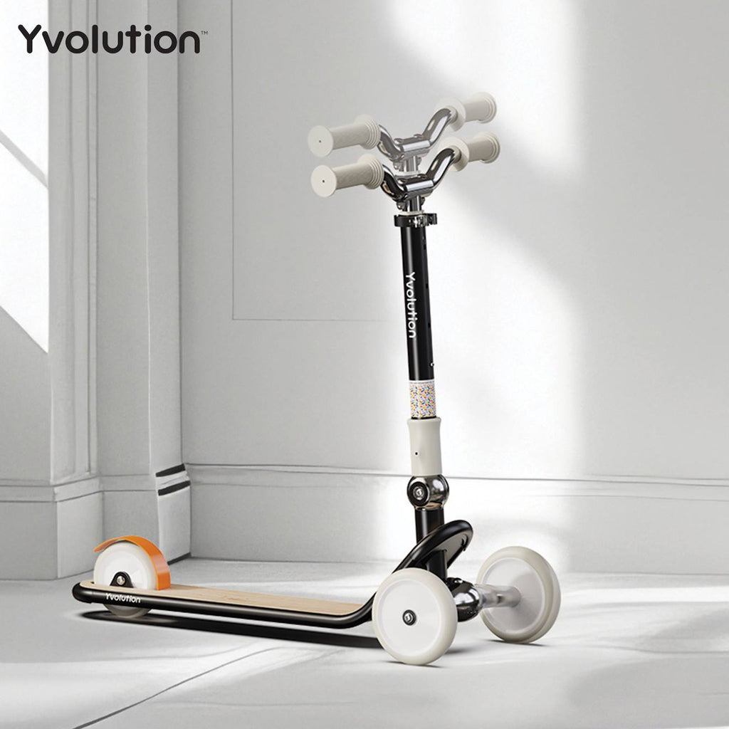 Trottinette glider, pour les enfants de 3 à 8 ans noir