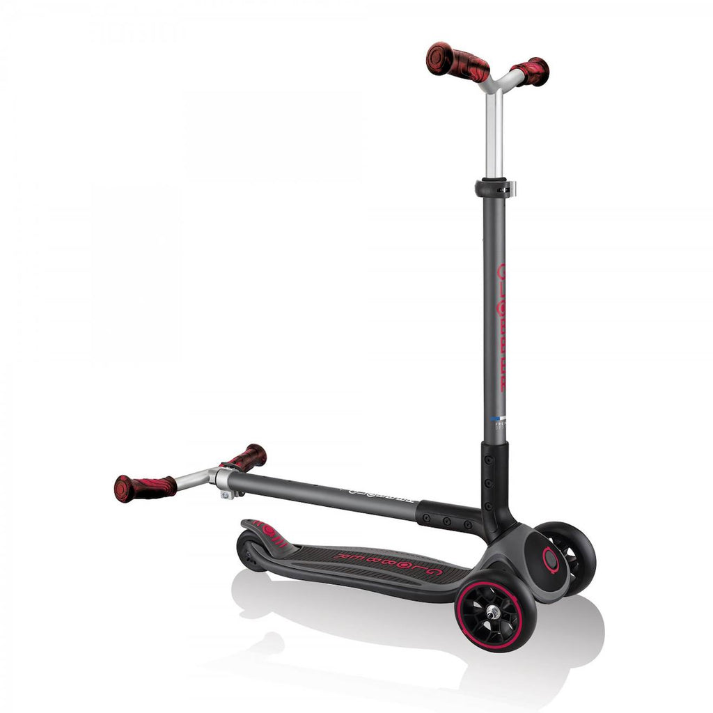 Trottinette master prime 3 roues pliable noir-rouge
