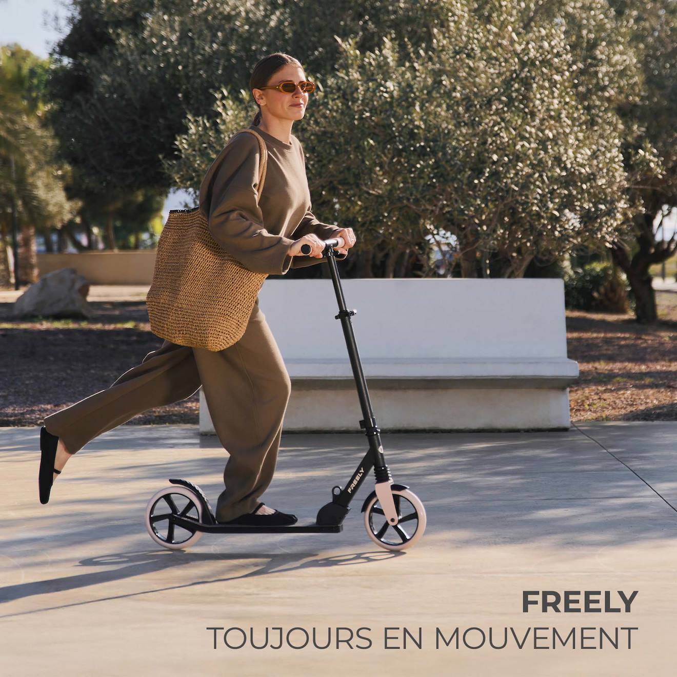 Trottinette pliable urbaine enfant noir