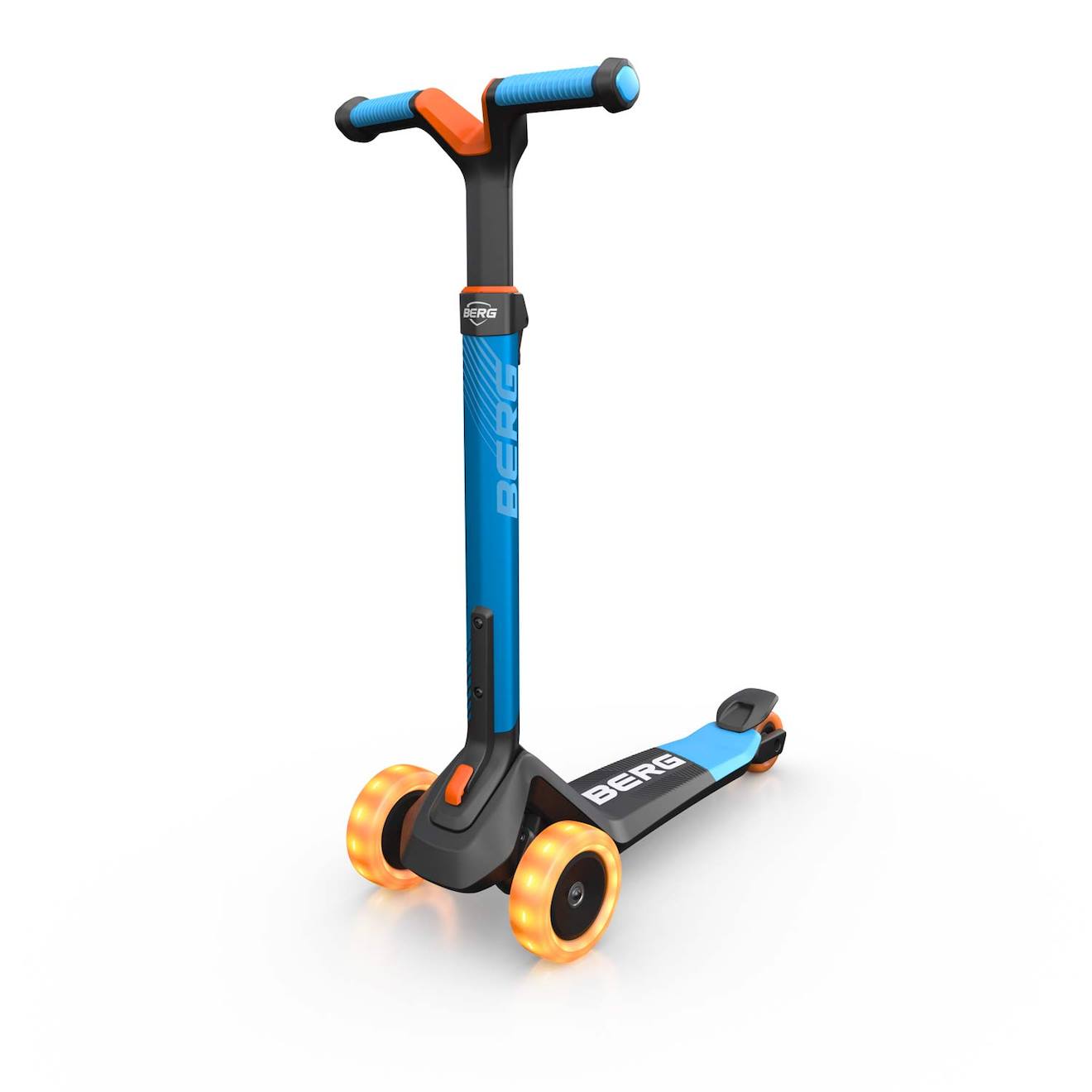Trottinette pour enfants, 2+ ans, pliable, LED, nexo bleu blue