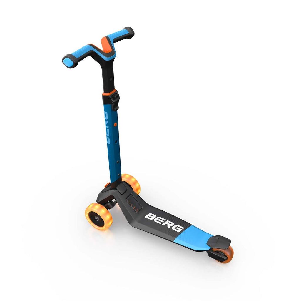 Trottinette pour enfants, 2+ ans, pliable, LED, nexo bleu blue
