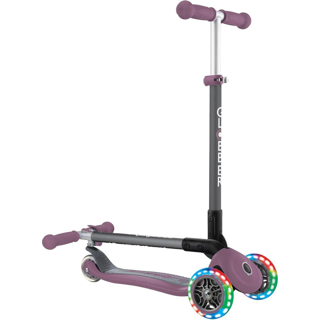 Trottinette primo - 120/80 mm, abec 5, 3 roues, hauteur réglable,roues LED rose