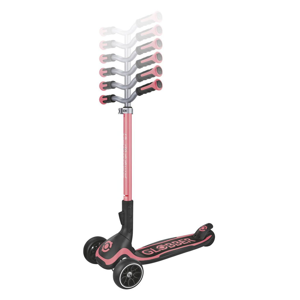 Trottinette ultimum 3 roues évolutive rose corail