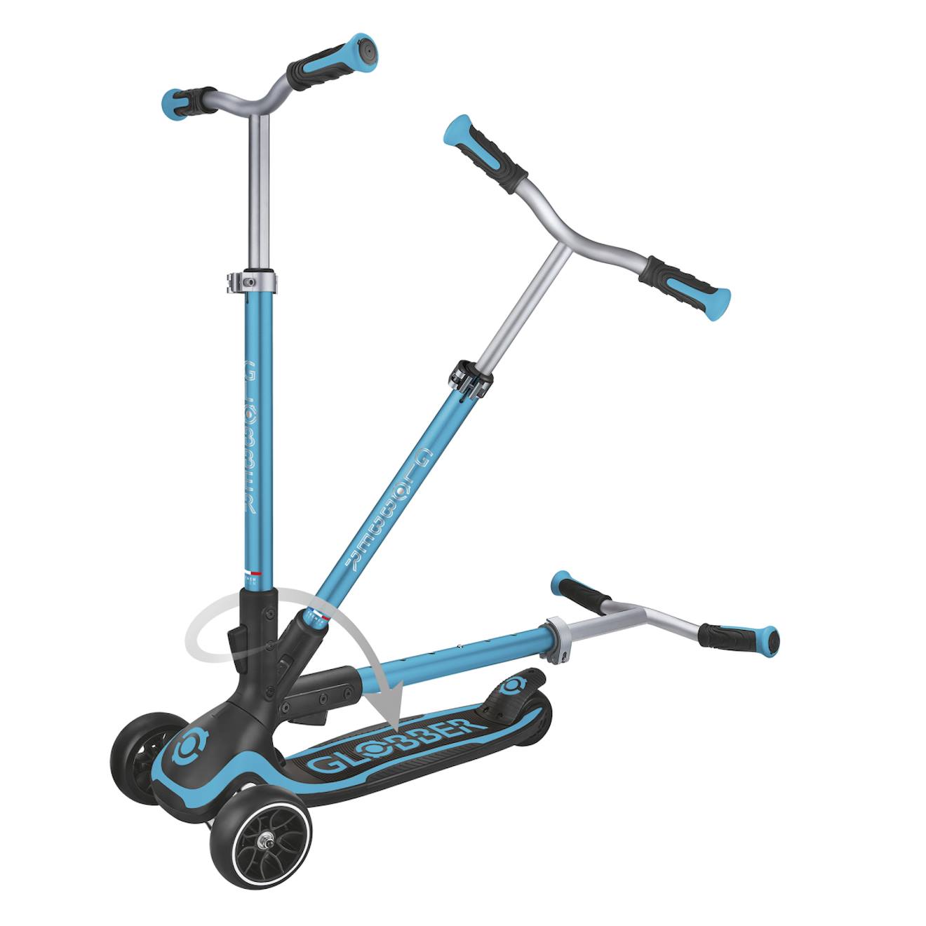 Trottinette ultimum 3 roues évolutive bleu aqua