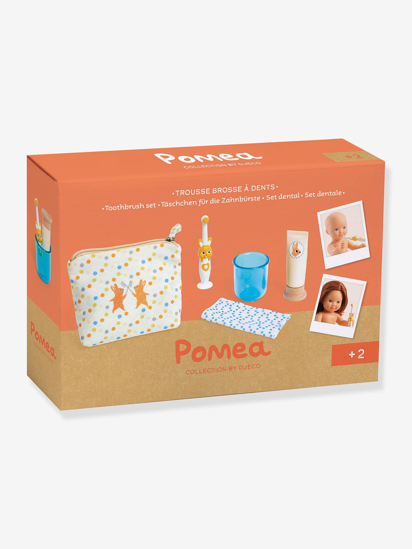 Trousse brosse à dents multicolore