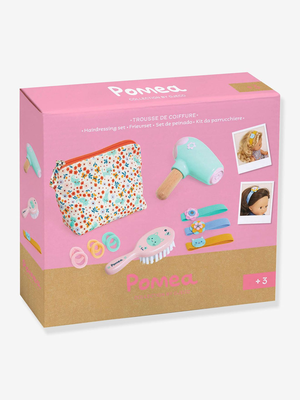 Trousse de coiffure multicolore