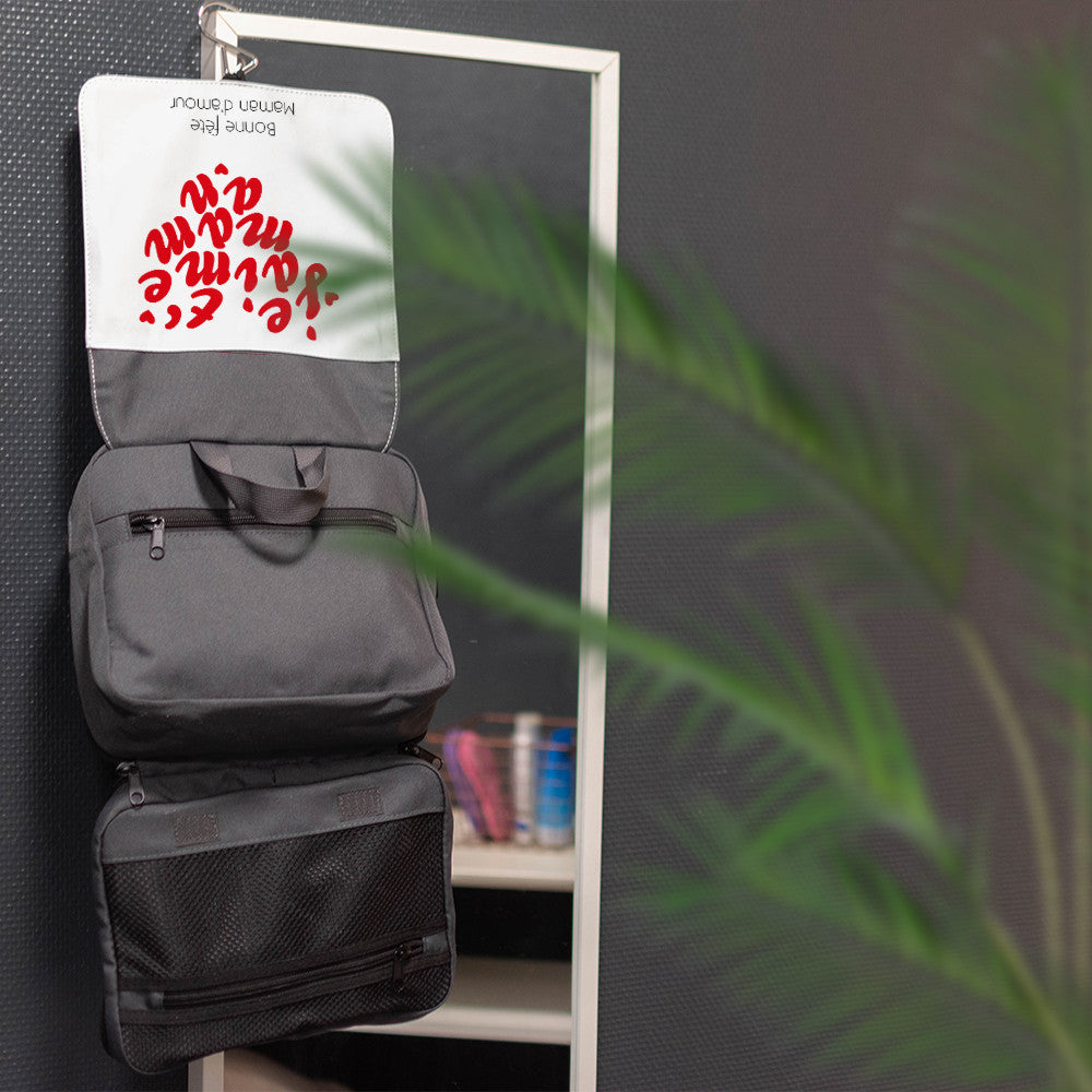 Trousse de Toilette Je t'Aime Maman à Personnaliser - Trousse de Toilette Personnalisée