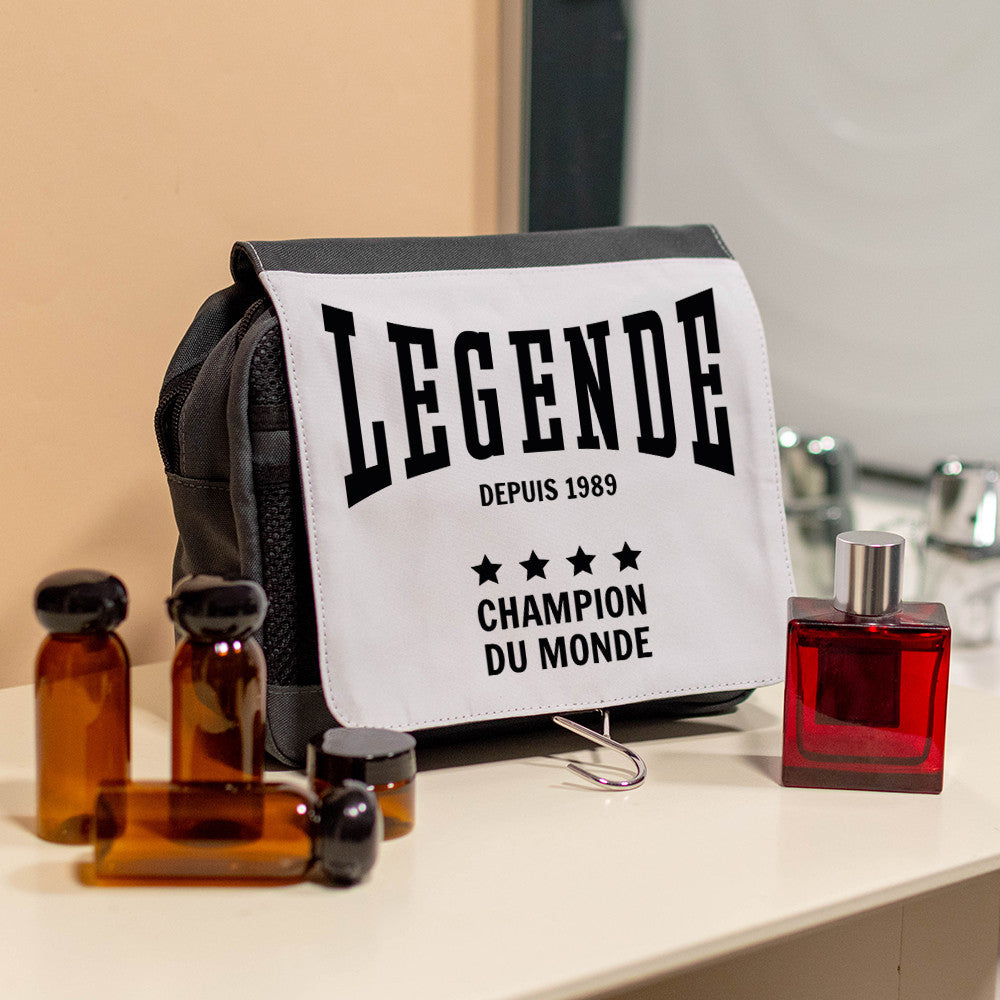 Trousse de Toilette Légende à Personnaliser - Trousse de Toilette Personnalisée