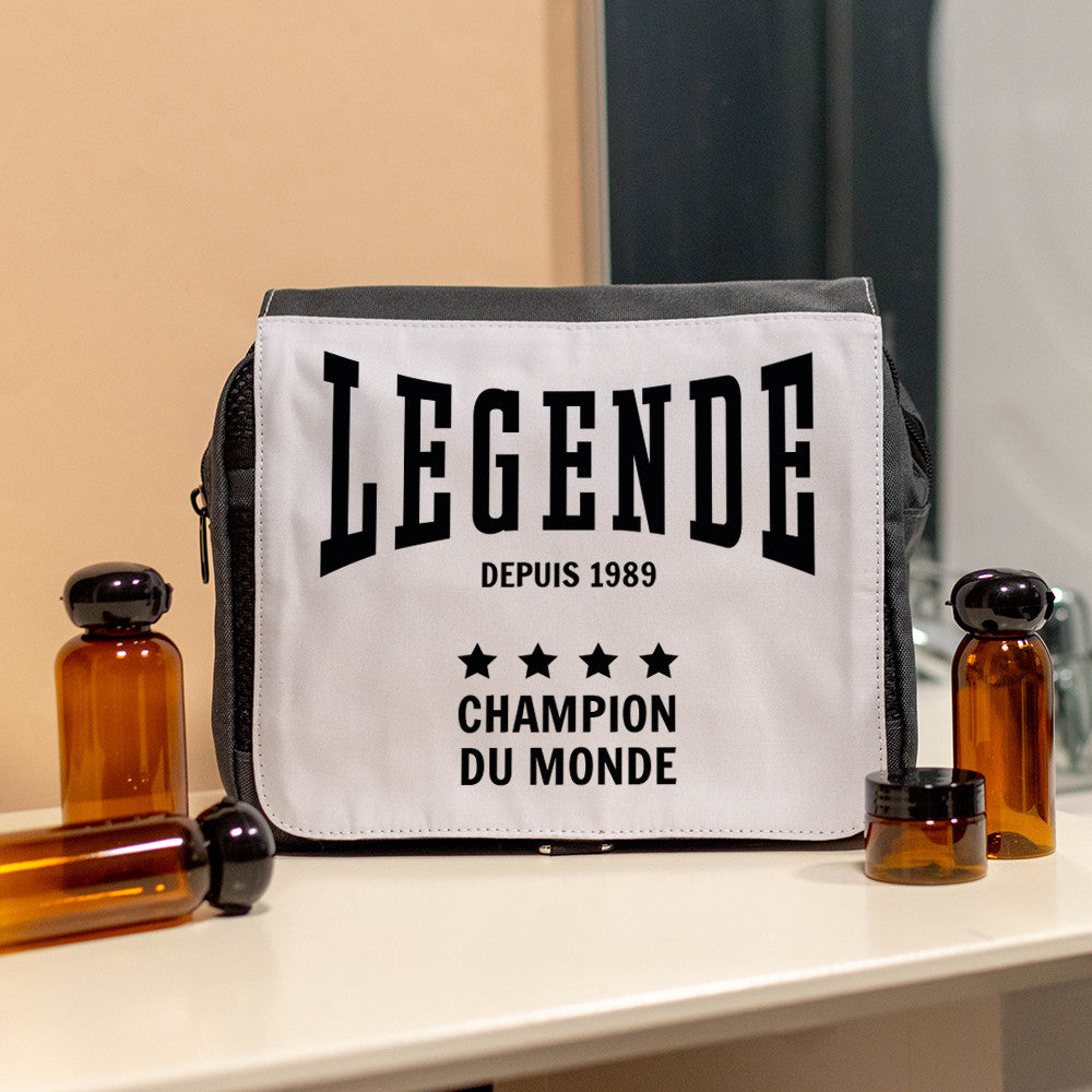 Trousse de Toilette Légende à Personnaliser - Trousse de Toilette Personnalisée