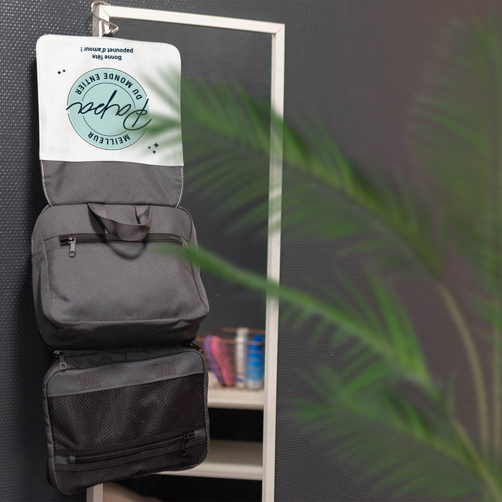 Trousse de Toilette Meilleur Papa à Personnaliser - Trousse de Toilette Personnalisée