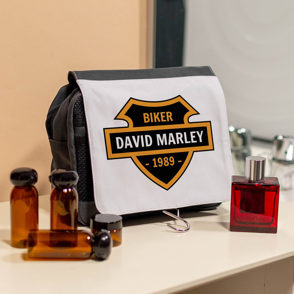 Trousse de Toilette Moto à Personnaliser - Trousse de Toilette Personnalisée