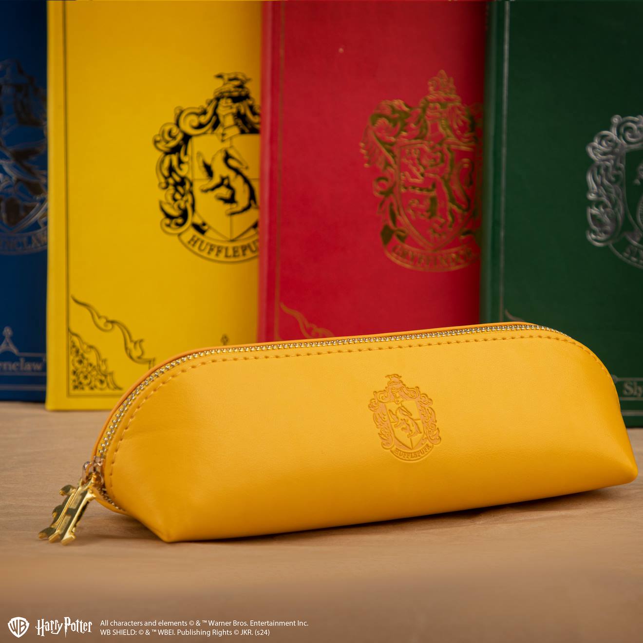 Trousse en Similicuir Poufsouffle - Harry Potter Jaune