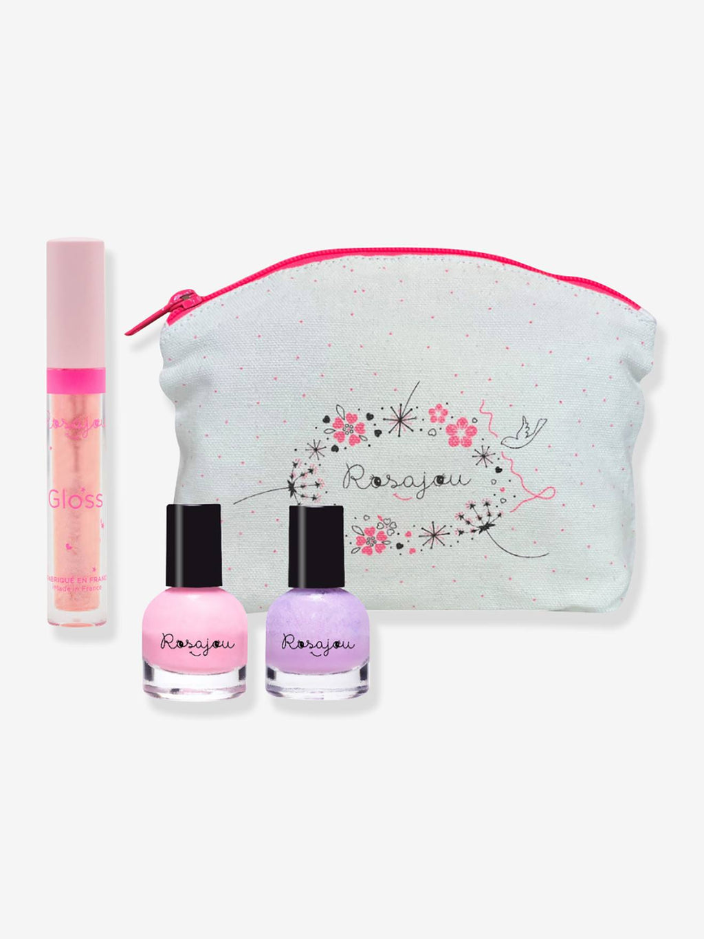 Trousse gloss ballerine + 2 vernis multicolore