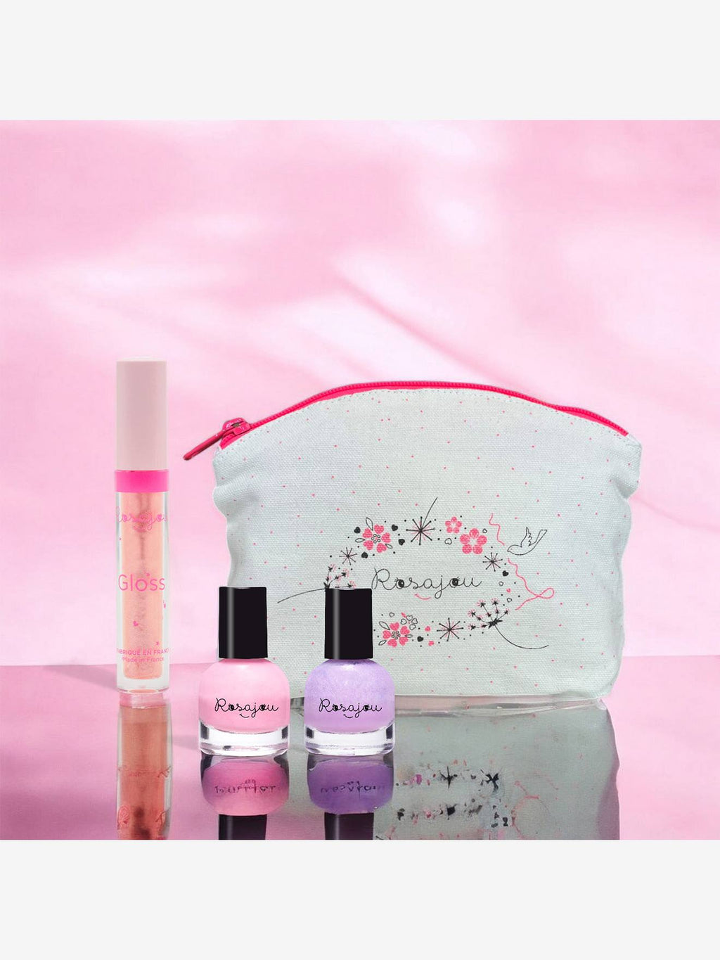 Trousse gloss ballerine + 2 vernis multicolore