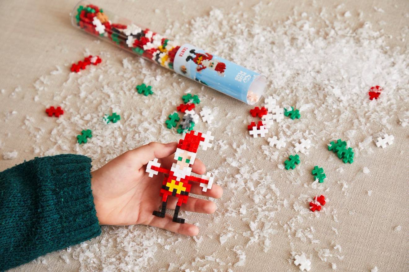 Tube père noël 100 pièces multicolore