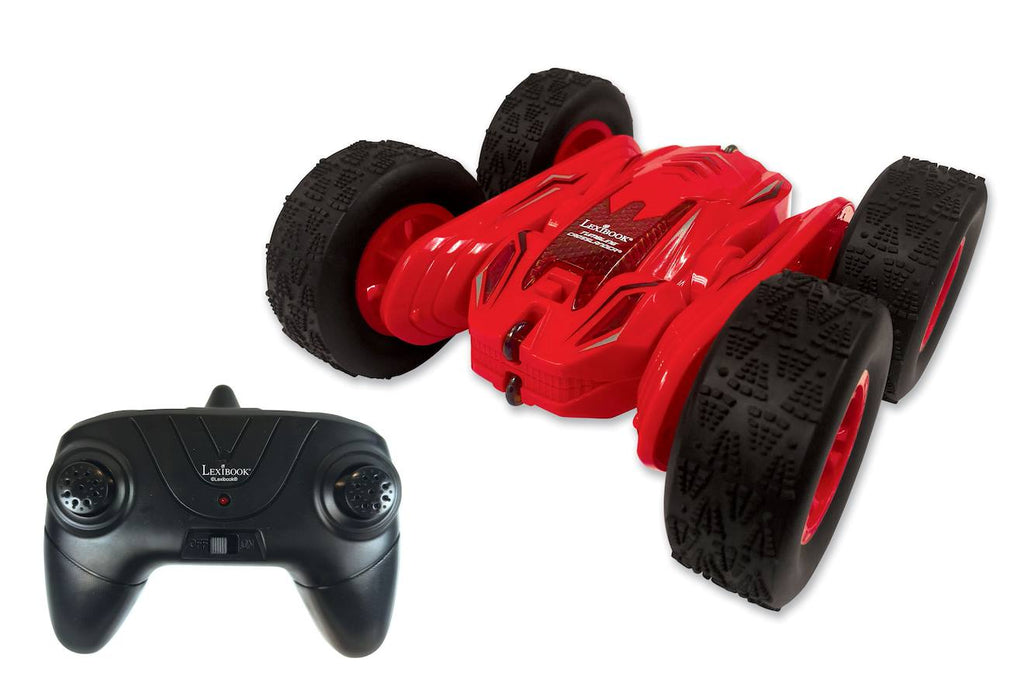 Tumbling crosslander – voiture télécommandée rechargeable avec rotation à 360° rouge